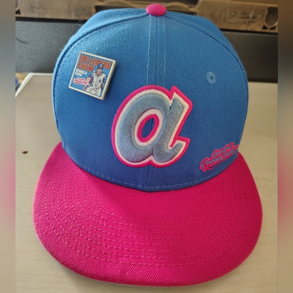 Atlanta Braves Other - Atlanta Braves New Era Blue/Pink MLB x Big League Chew Fitted Hat